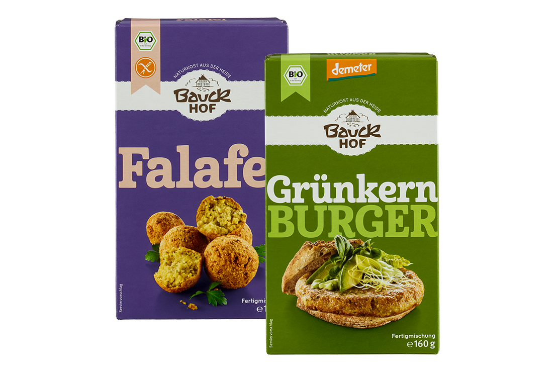 Falafel- oder Burger-Mischungen