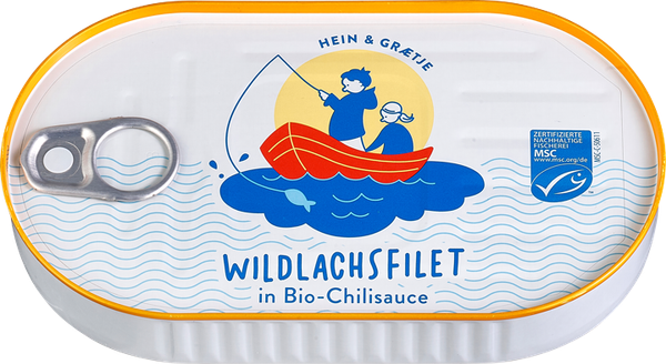 Wildlachsfilet in Tomaten-Chili-Sauce