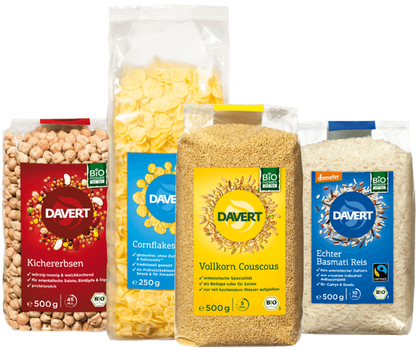 Ab 10% Rabatt* auf ausgewählte Davert-Produkte