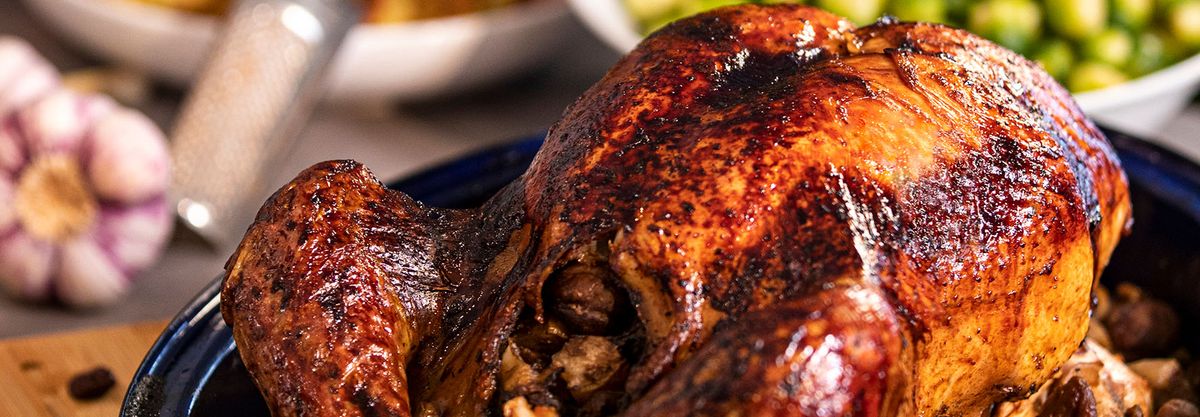 Weihnachtspute Mit Apfel Maroni F llung Kartoffel Speck Taler