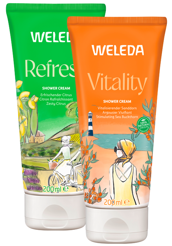 Cremedusche oder Duschgel