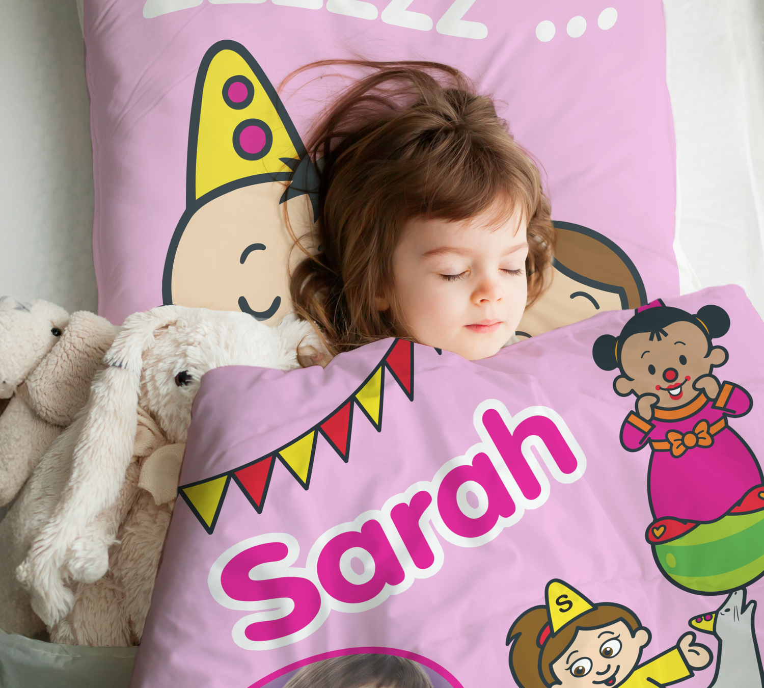 various Children's Bed Linen Set 60 x 120 cm Spring and Autumn Type 100% Cotton Extra Soft Made in Spain (Bed Sheet Duvet Cover Pillow Case Happy Love Colour BCO/Grey