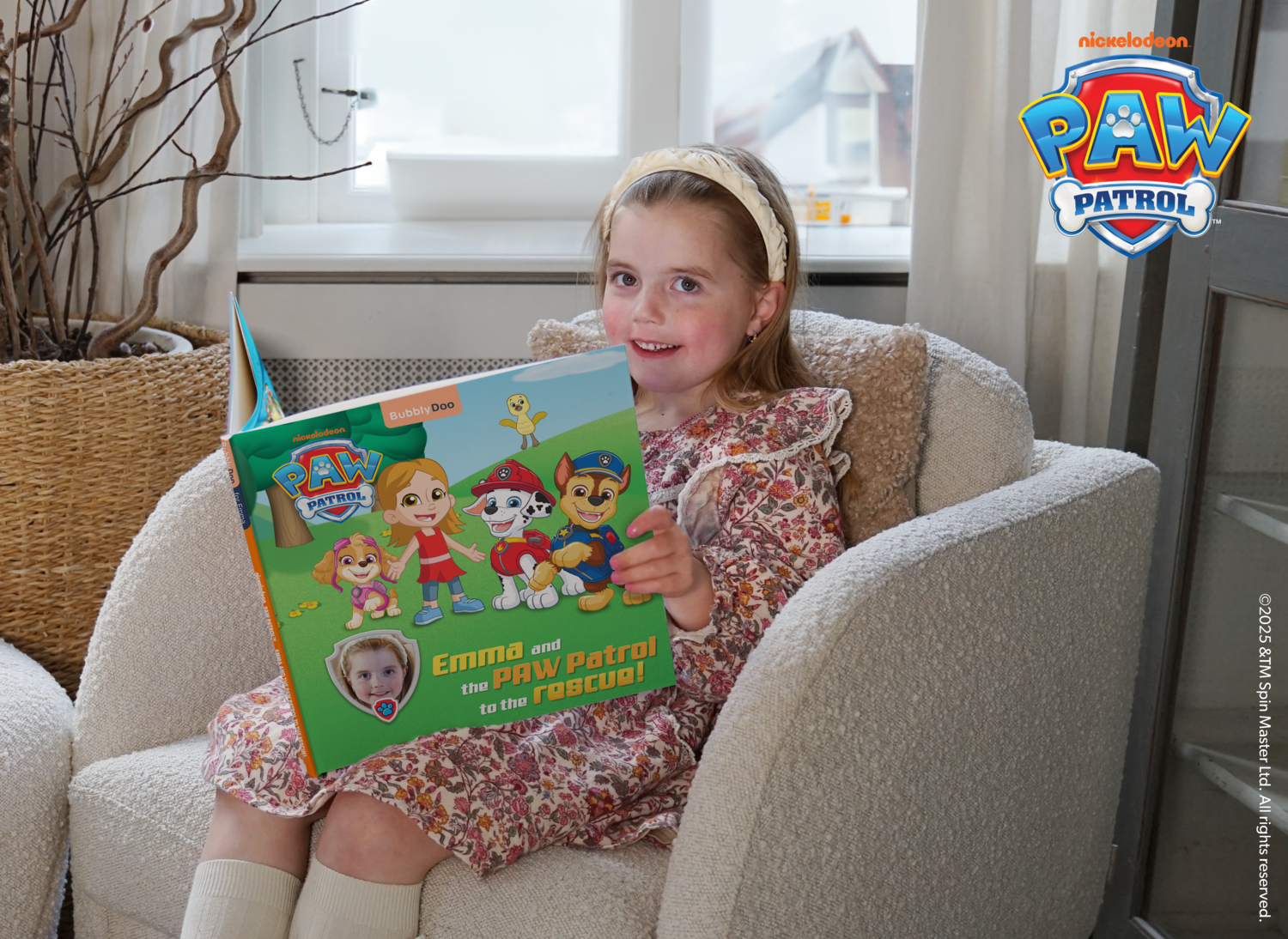 Your child and the PAW Patrol together in one book!