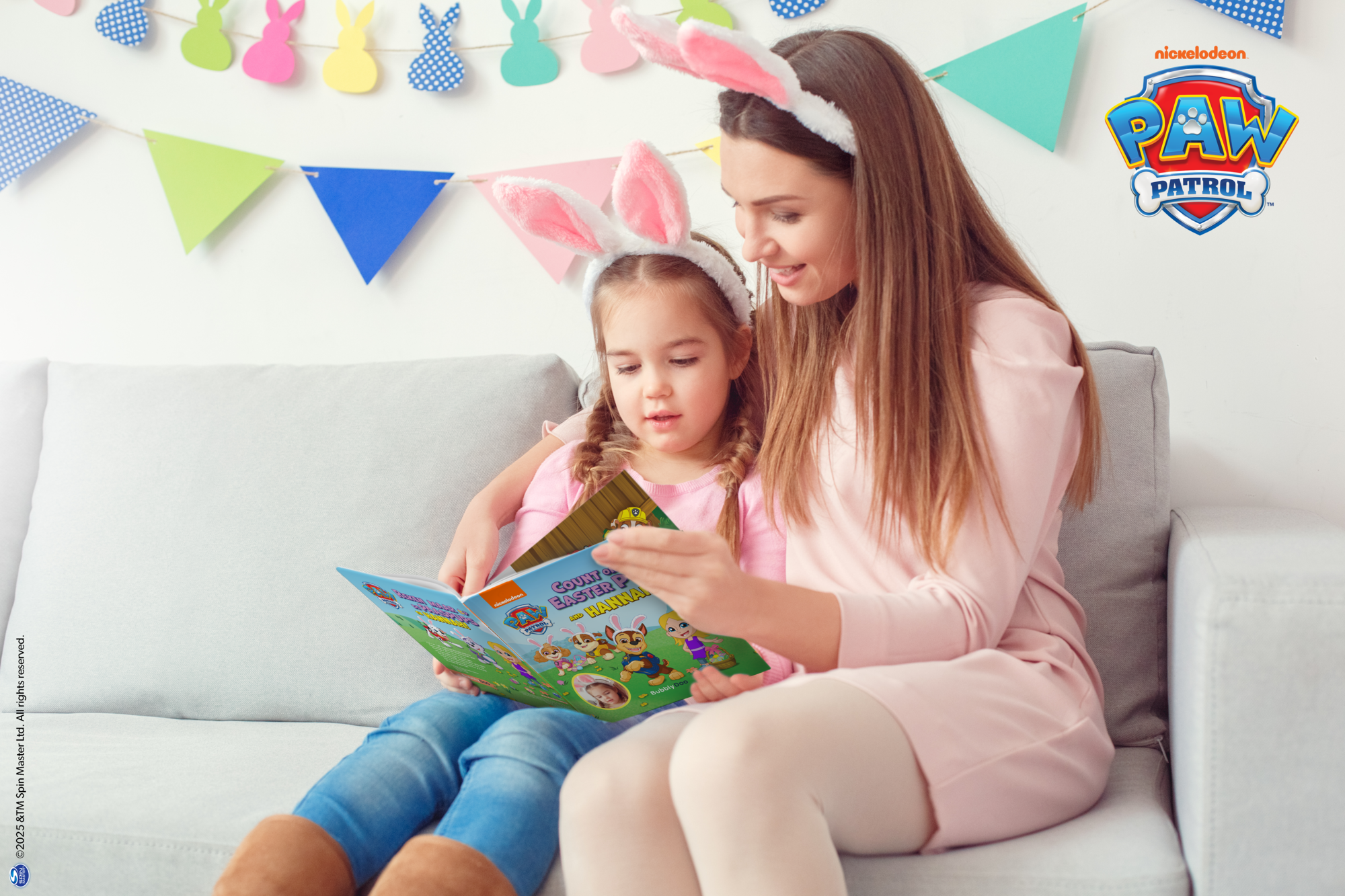 Your child and the PAW Patrol together in this Easter book!