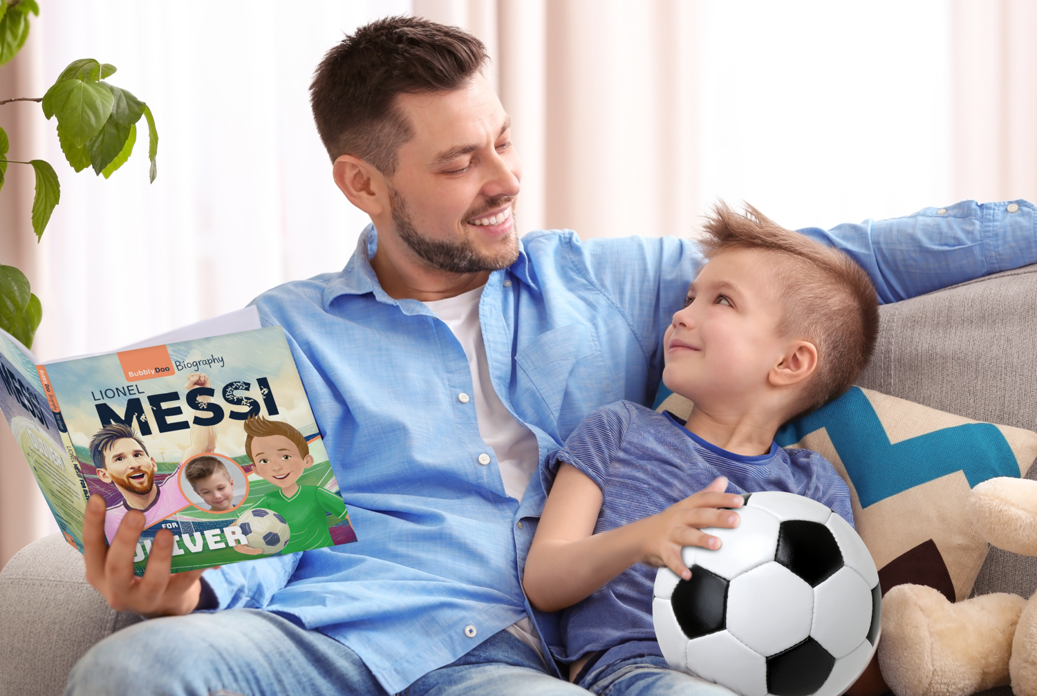 Your child and the Lionel Messi together in one book!