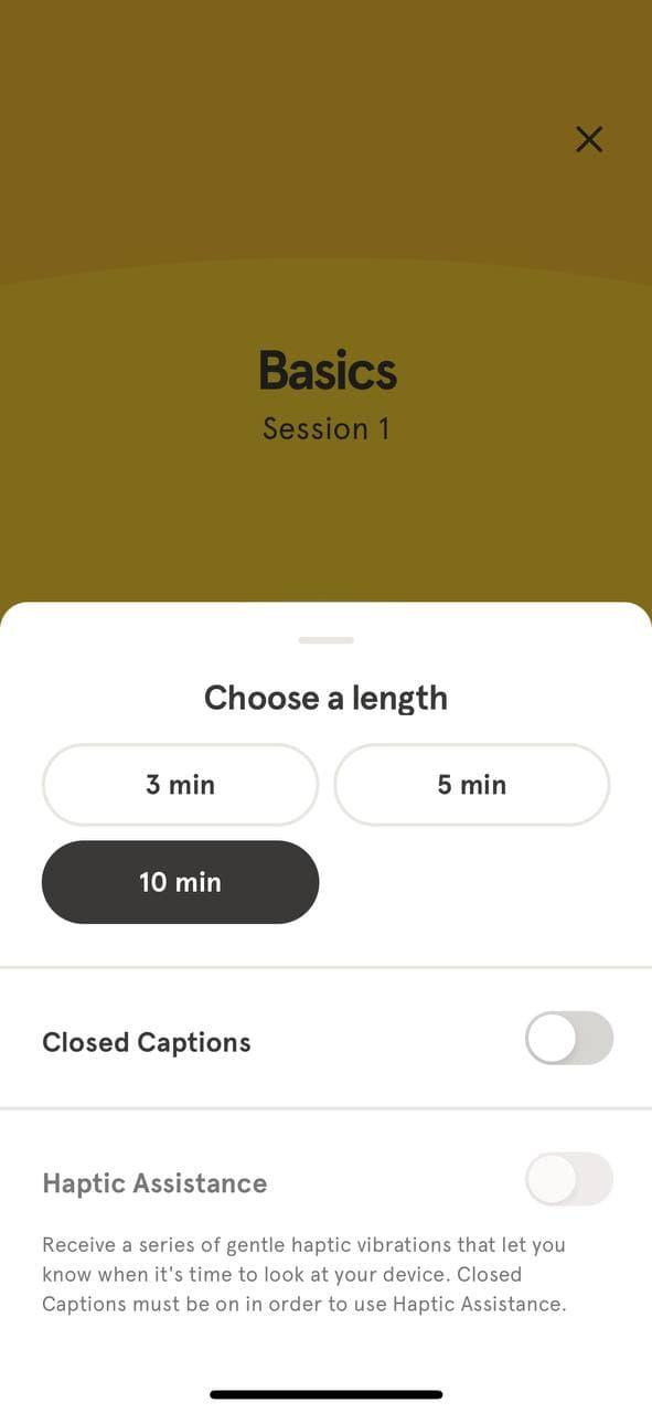 Headspace meditation &amp; mindfulness app has a lot of meditation practice options with courses on different topics and download opportunity