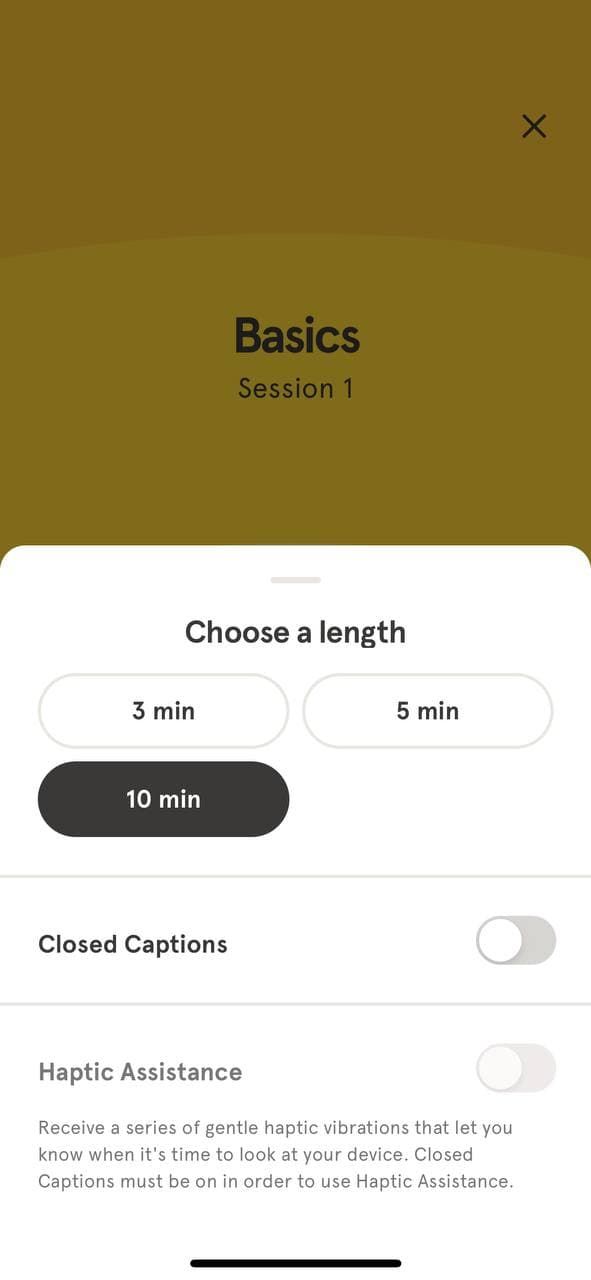 Headspace meditation &amp; mindfulness app has a lot of meditation practice options with courses on different topics and download opportunity (*shots from [Headspace App](https://www.headspace.com/){ rel="nofollow" target="_blank" .default-md}*)