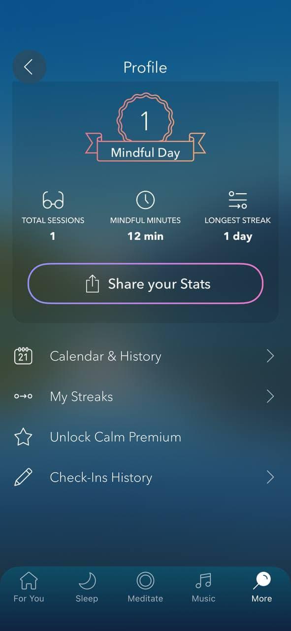 Gamification features can be a great reward for completing guided meditations, courses on health and wellness improvement, sleep, mindfulness improvement, etc.