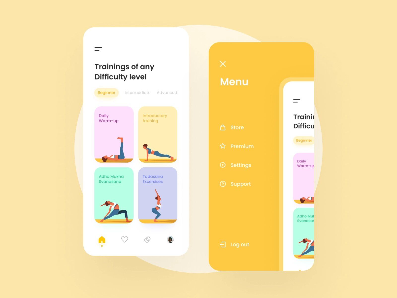 Modern fitness apps collect training data (or even sleep data) using smart sensors and send it to each user’s mobile phone (*image by [Dmitry Lauretsky](https://dribbble.com/dlauretsky){ rel="nofollow" target="_blank" .default-md}*)