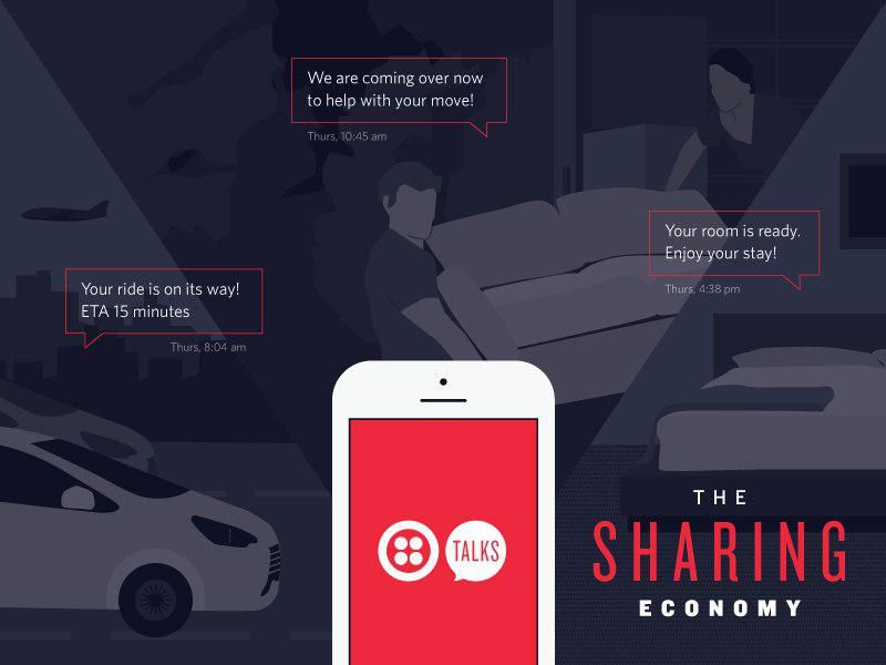 Nowadays sharing economy is a part of our everyday life! (*image by [Vinay Srinivasan](https://dribbble.com/vsdesigns1){ rel="nofollow" .default-md}*)
