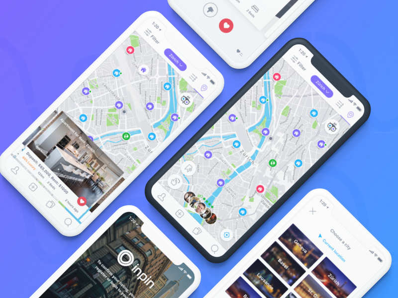The map feature significantly increases the UX (*image by [Amir Ryan](https://dribbble.com/amirome){ rel="nofollow" .default-md}*)