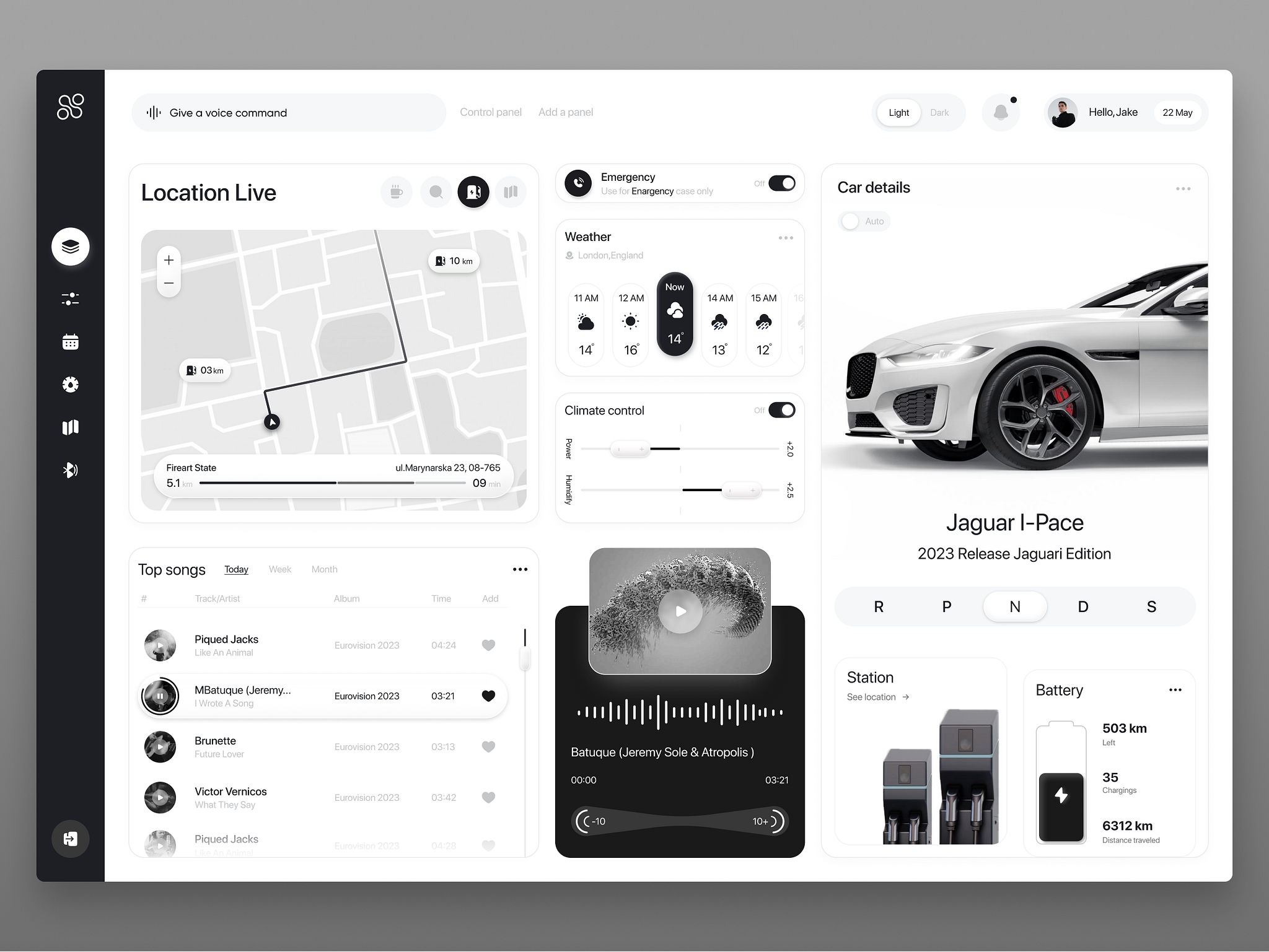 An example from automotive app development