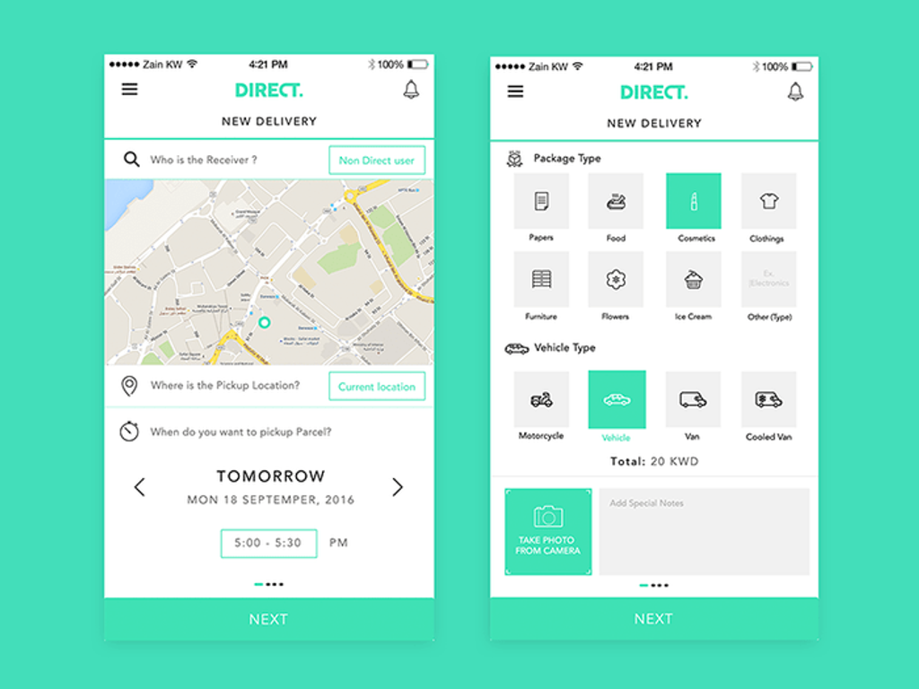 The app should be useful and convenient for shippers too