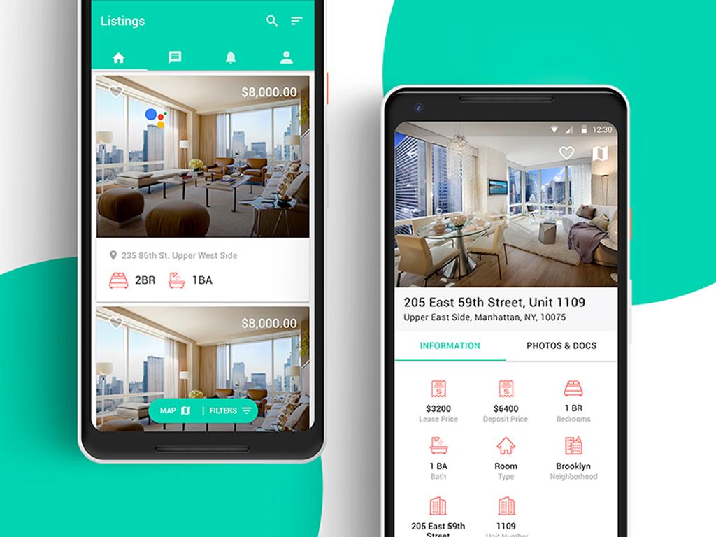 Nice looking real estate app design 
