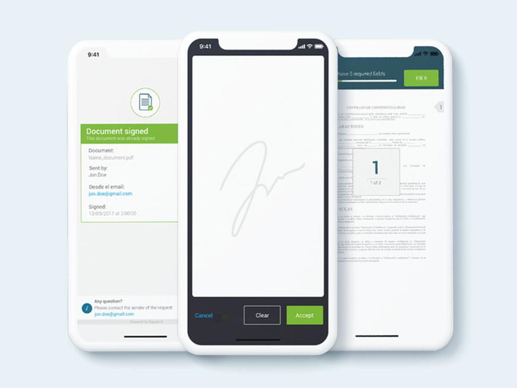 eSignature is one of the solutions for ePOD