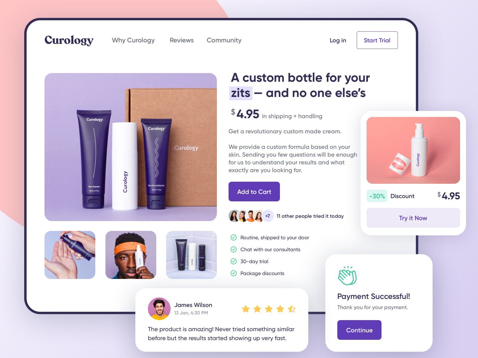 A site that offers custom bottle with a great e-commerce website designing (*image by [Emy Lascan](https://dribbble.com/mazepixel){ rel="nofollow" target="_blank" .default-md}*)