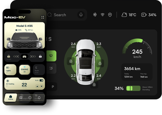 EV Infotainment app