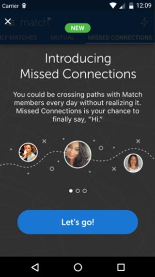Missed connections in the Match app