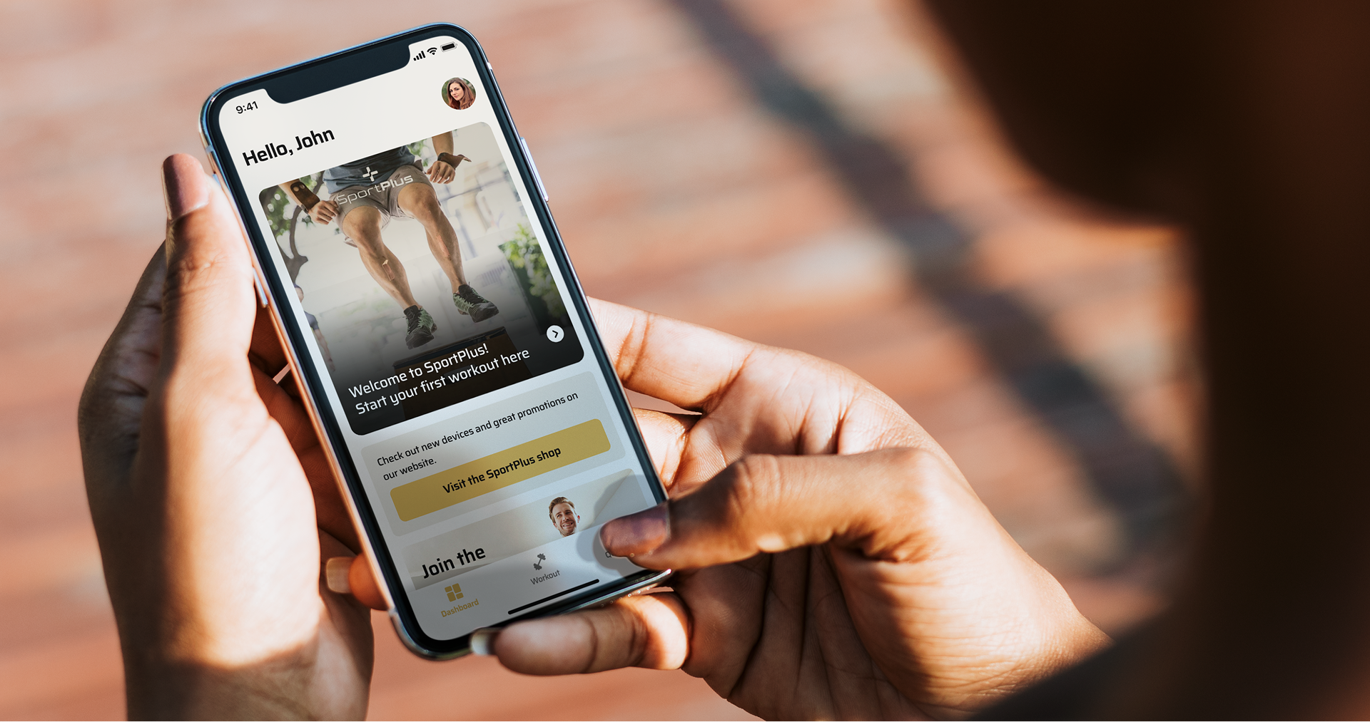 A screenshot of the SportPlus app