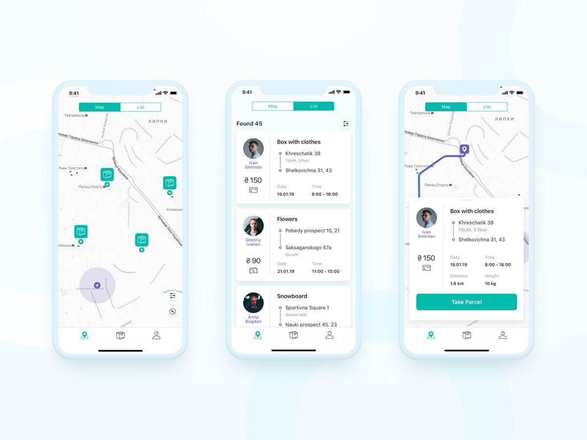 Smart tracking in courier management systems can not only increase efficiency but also reduce your expenses (*image by [Anastasia Golyashkina](https://dribbble.com/anastasia_gol){ rel="nofollow" .default-md}*)