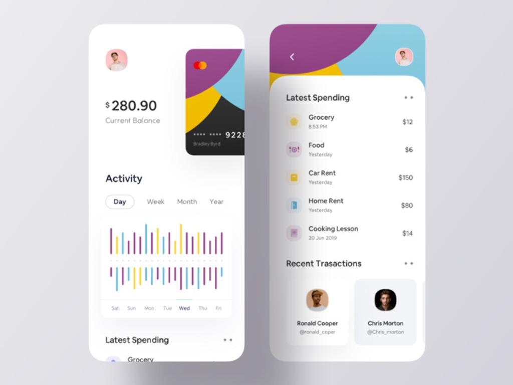 Authorize.net is an alternative option for your mobile app (*image by [Luova Studio](https://dribbble.com/luovastudio7){ rel="nofollow" .default-md}*)