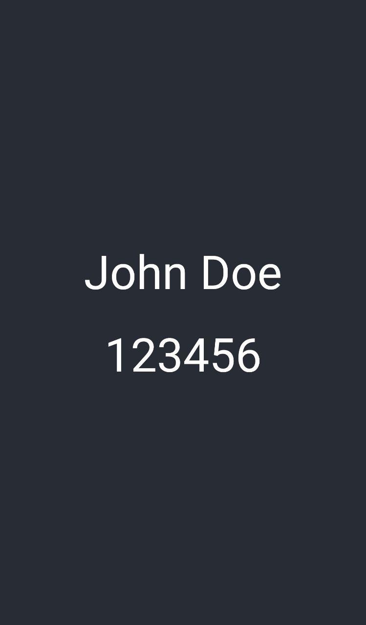 How the Profile component is displayed in the app