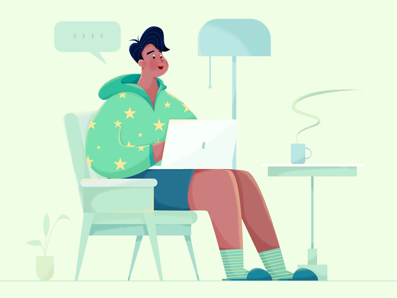 Freelance app developers are a great option for those who don’t have strict time limits (*image by [Uran Duo](https://dribbble.com/urancd){ rel="nofollow" target="_blank" .default-md}*)