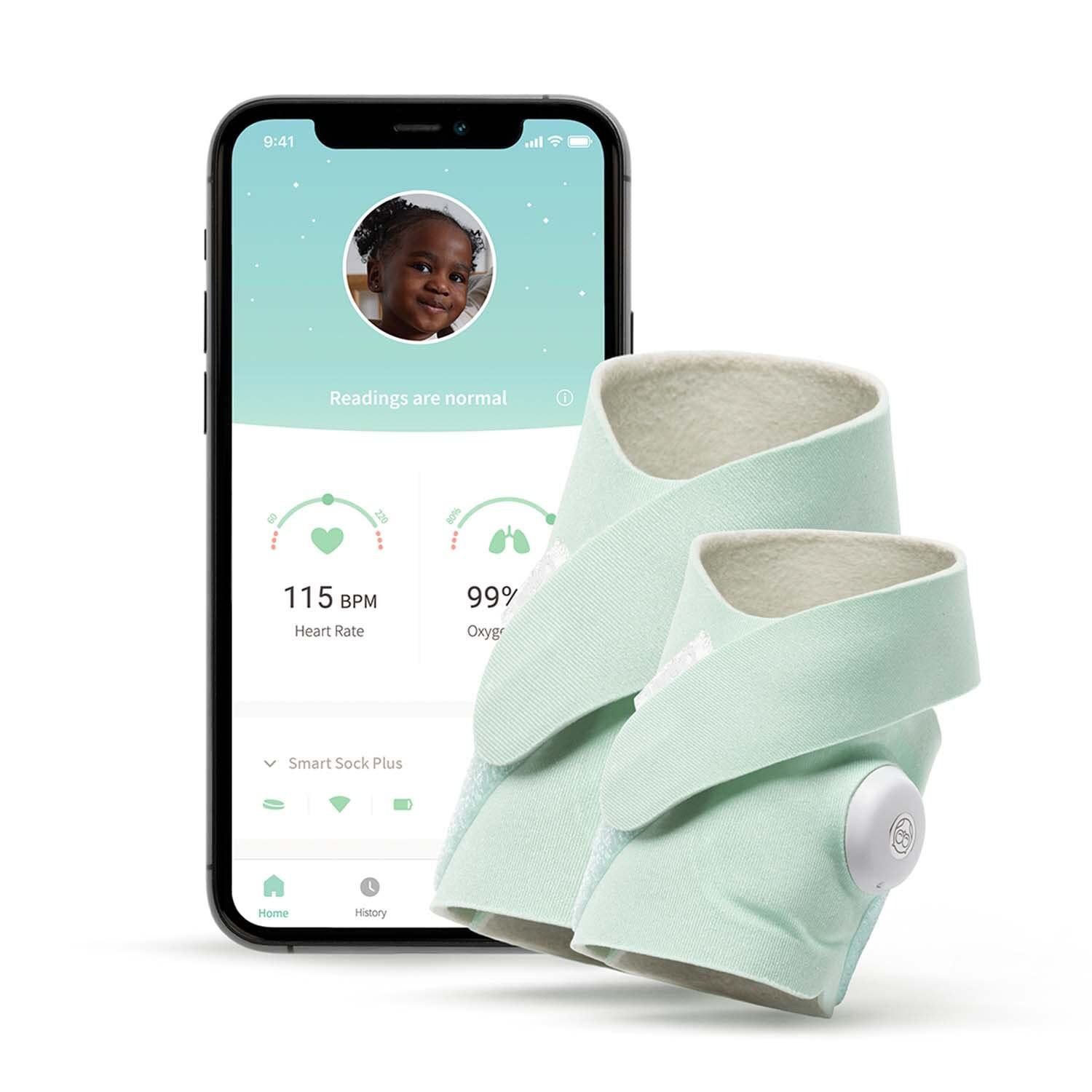 The Owlet app enables real-time baby monitoring, providing parents with insights into their baby's heart rate, oxygen levels, and sleep patterns