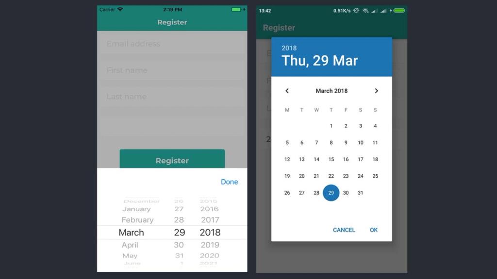 When converting android app to iOS or vice versa, it’s important to focus on small details in design differences of iPhone or Android device  options