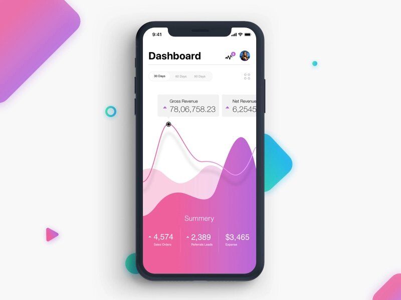 Small business owners often create mobile apps for their business to increase money turnover by boosting sales (*image by [Abhinav Agrawal](https://dribbble.com/AbhinavAgr){ rel="nofollow" target="_blank" .default-md}*)