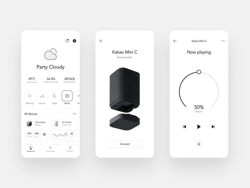 Example of an IoT application for smart speakers