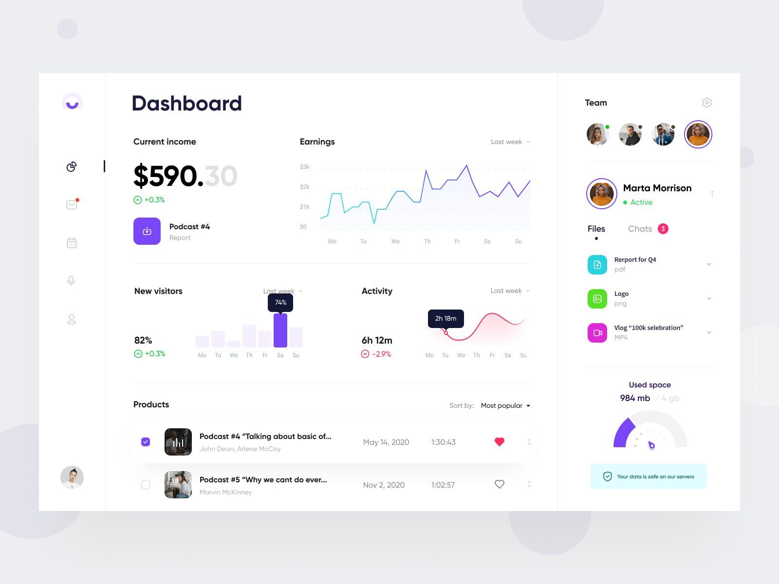Web-based accounting software can be integrated with your previous accounting system or any other service from 3rd-party providers if you’ve opted for a custom accounting solution from a software development compan (*image by [Alexey Savitskiy](https://dribbble.com/alexey_savitskiy){ rel="nofollow" target="_blank" .default-md}*)