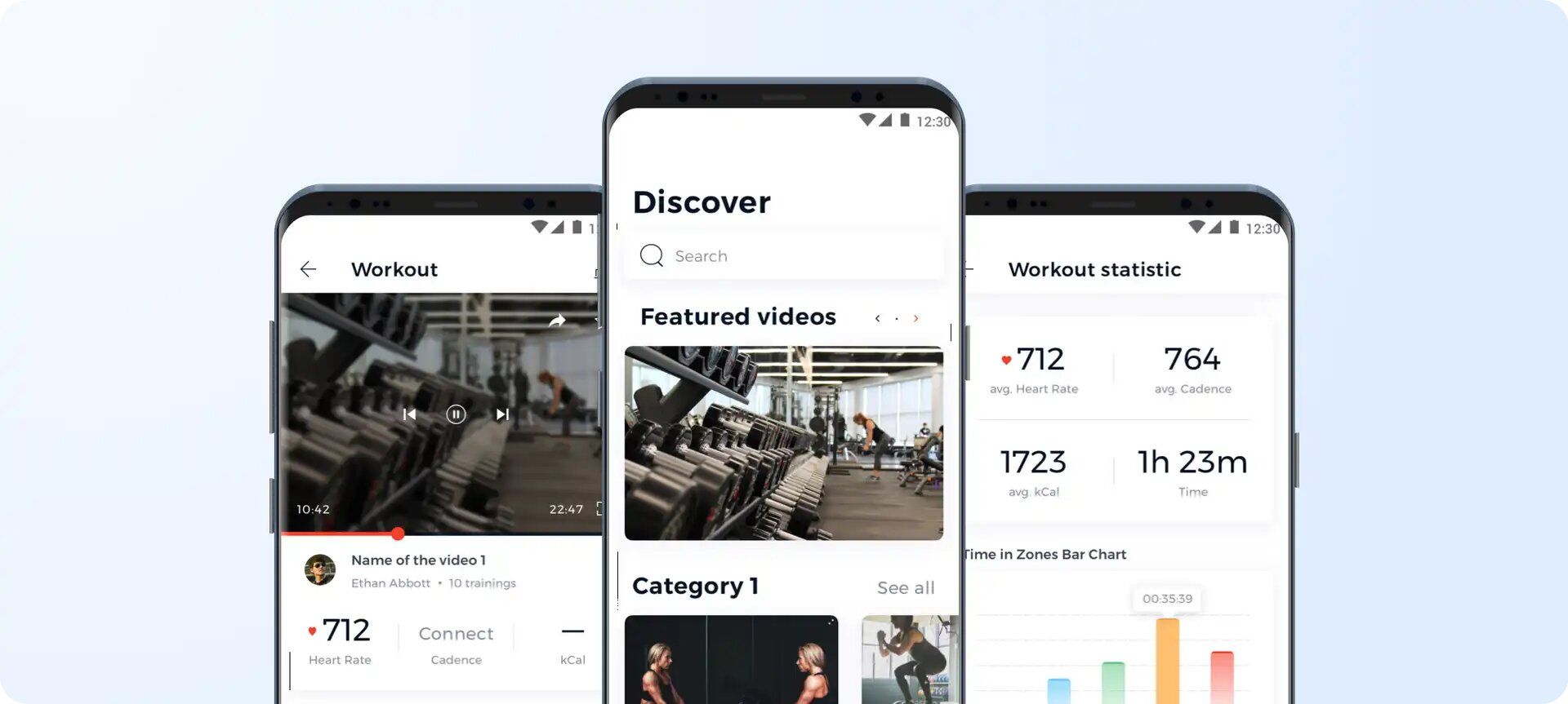 Platoon Fit is an amazing example of how mobile fitness applications can use IoT technologies to improve their services (*image by [Stormotion](https://stormotion.io/product/platoon-fit/){ rel="nofollow" target="_blank" .default-md}*)