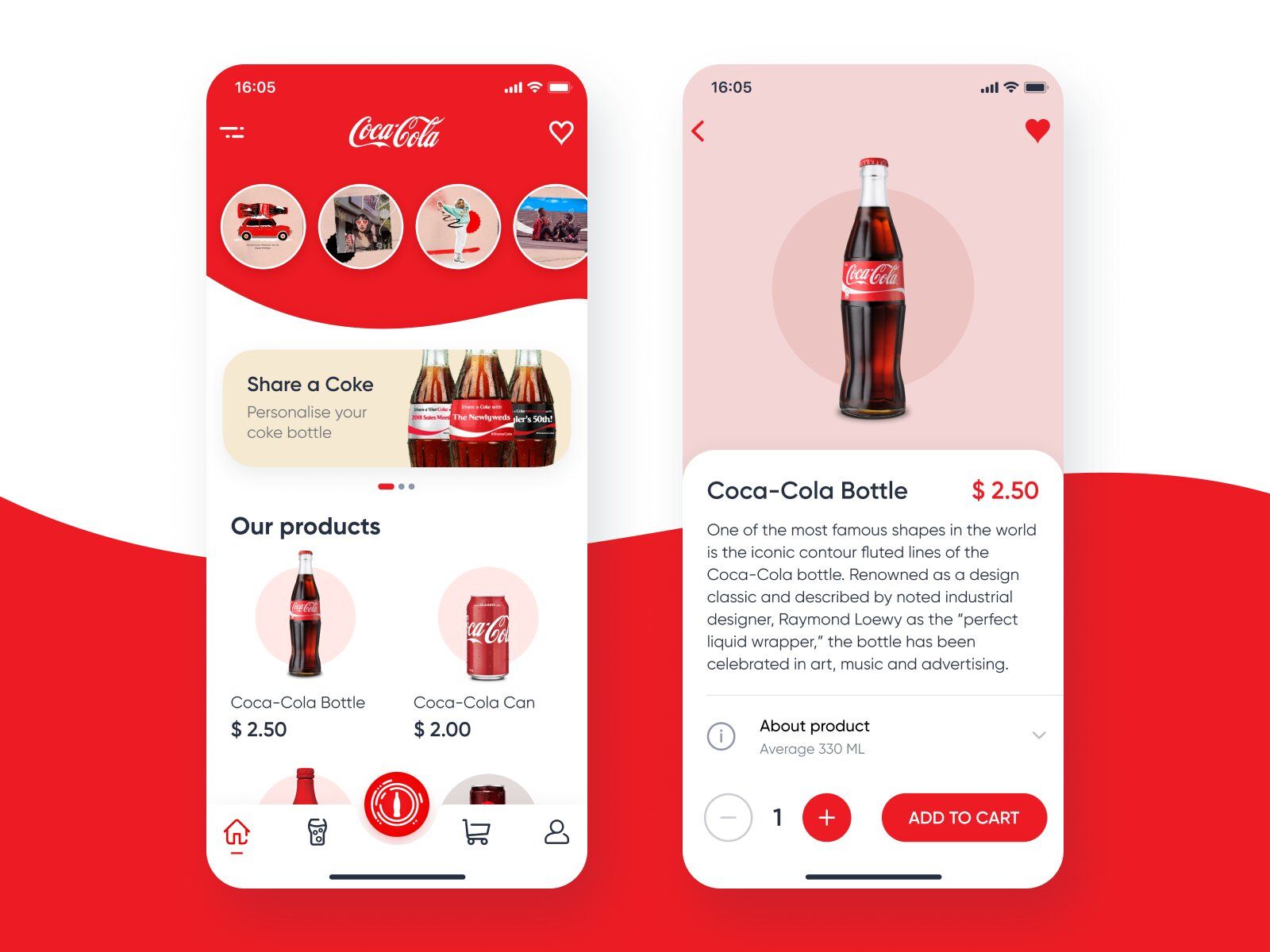Coca-Cola (*image by [Tima King](https://dribbble.com/TimaKing){ rel="nofollow" target="_blank" .default-md}*)