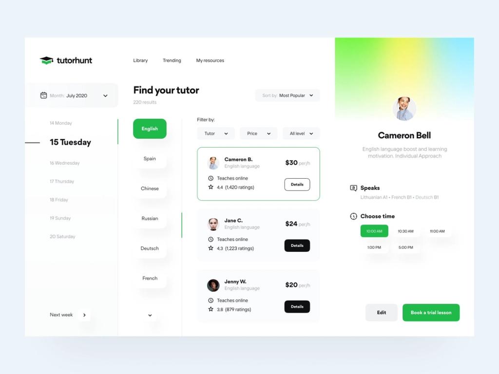 Tutor website filtering 
