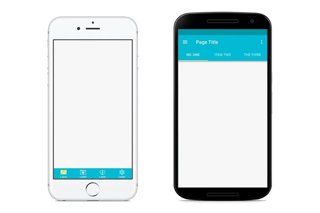 When building an app for android or iOS platform, don’t forget to pay attention to tab bars differences
