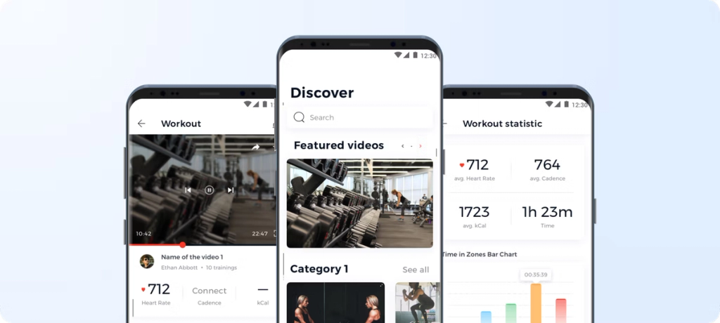 An example of activity tracker app