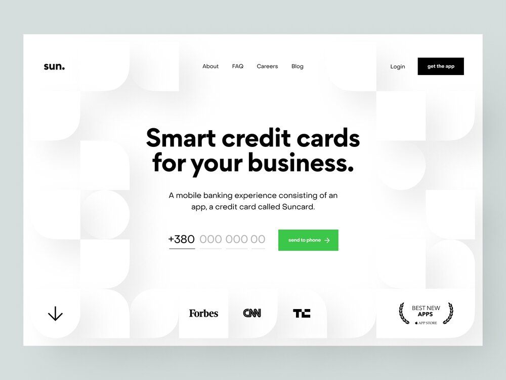Such a BaaS provider for FinTech can help you with card issuing (*image by [Vladimir Gruev](https://dribbble.com/gruev){ rel="nofollow" target="_blank" .default-md}*)
