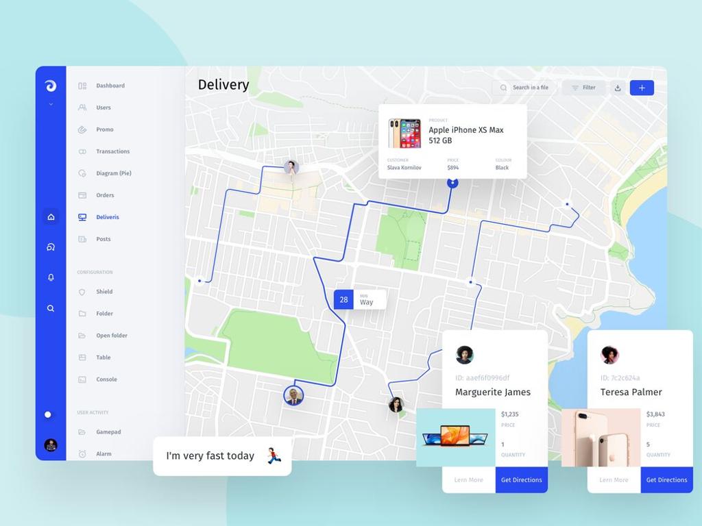 To build an on-demand delivery app, don’t forget to provide your couriers with a well-developed navigator