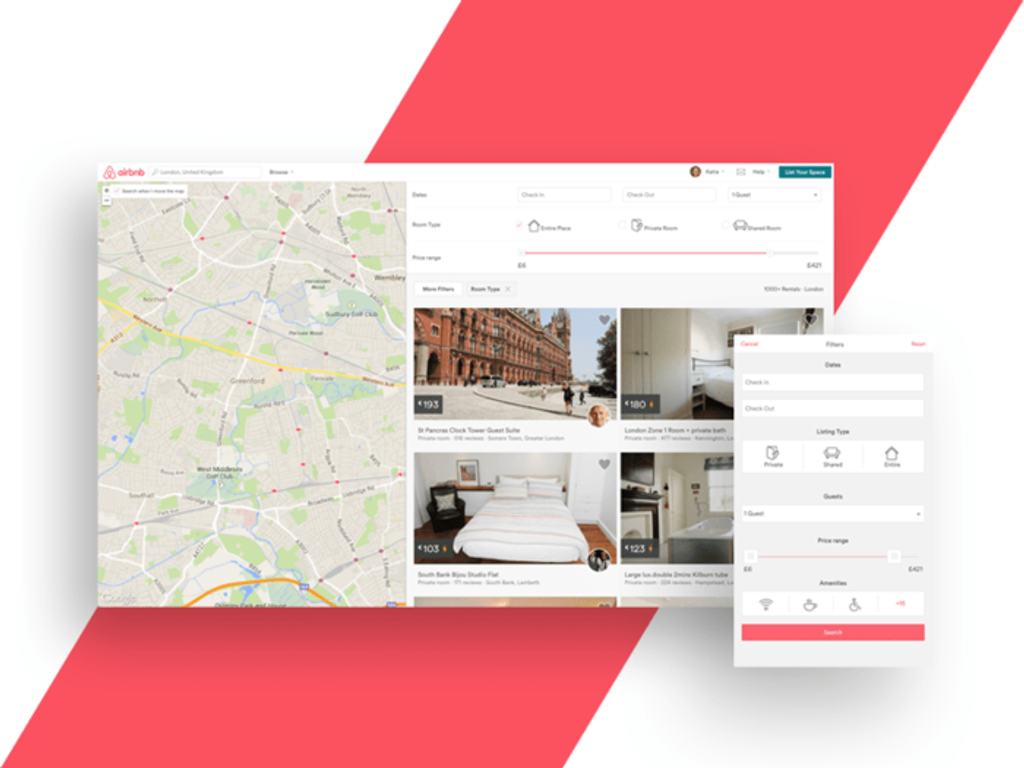 However, the modern Airbnb app looks great! 