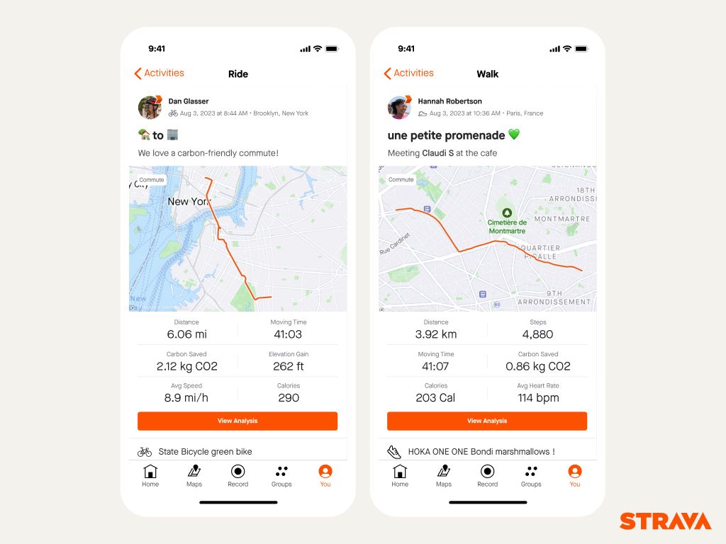 Strava is a tracking app that connects athletes worldwide, enabling them to track and share their workouts, set goals, and compete with others through a social network-like platform