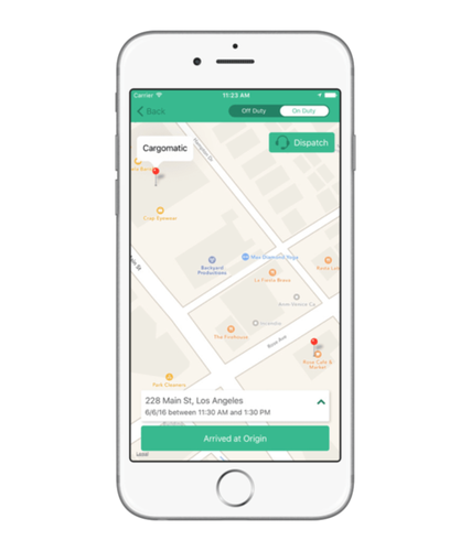 Cargomatic app for delivery trucks