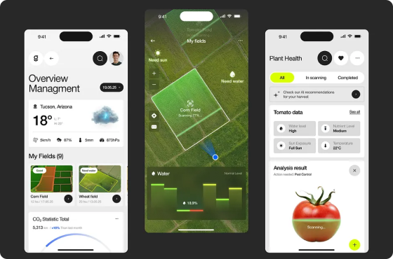 Example of the sensor monitoring app