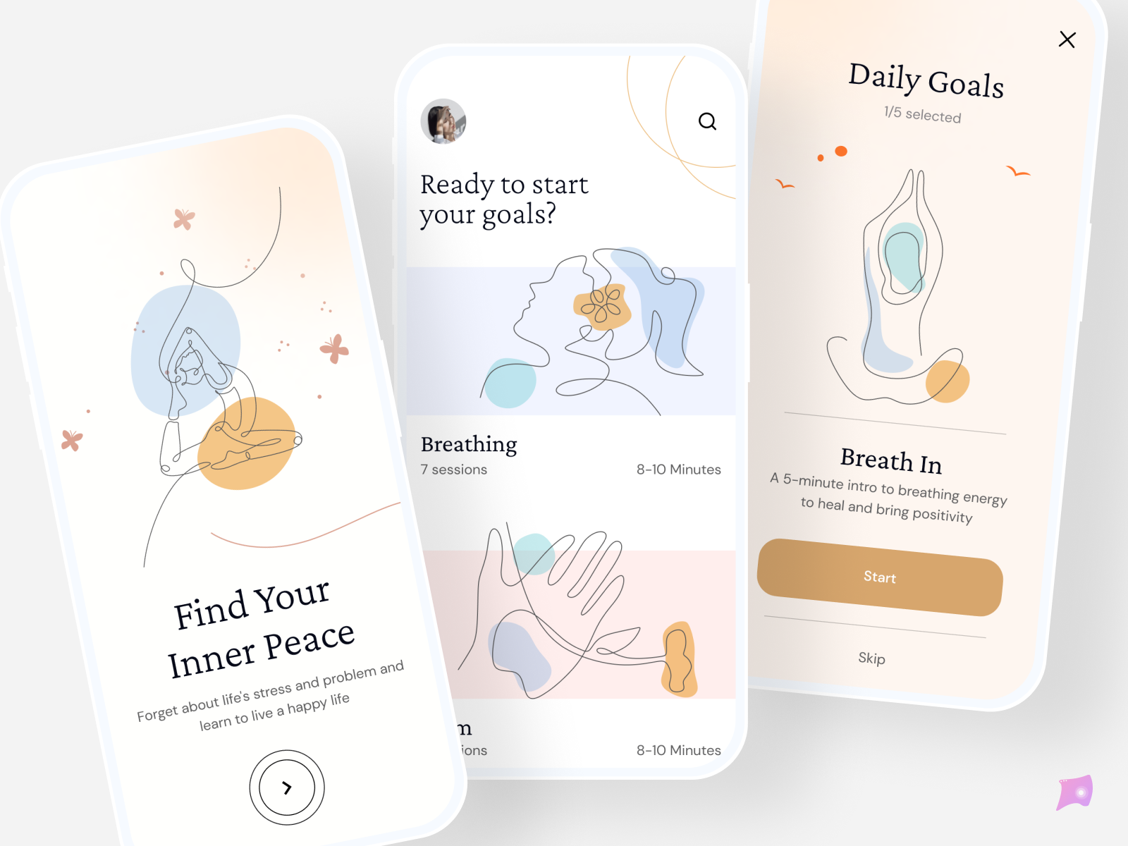 An example of wellness app