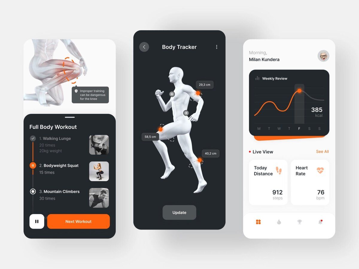 People can use their personal health information they can from an IoT device for getting to know their bodys (*image by [Phuongw](https://dribbble.com/phuongw){ rel="nofollow" target="_blank" .default-md}*)