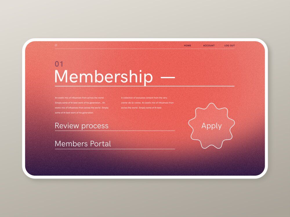 You can add different membership levels to your site so there’s always an option for every budget (*image by [Samson Vowles🕺](https://dribbble.com/vowles){ rel="nofollow" target="_blank" .default-md}*)
