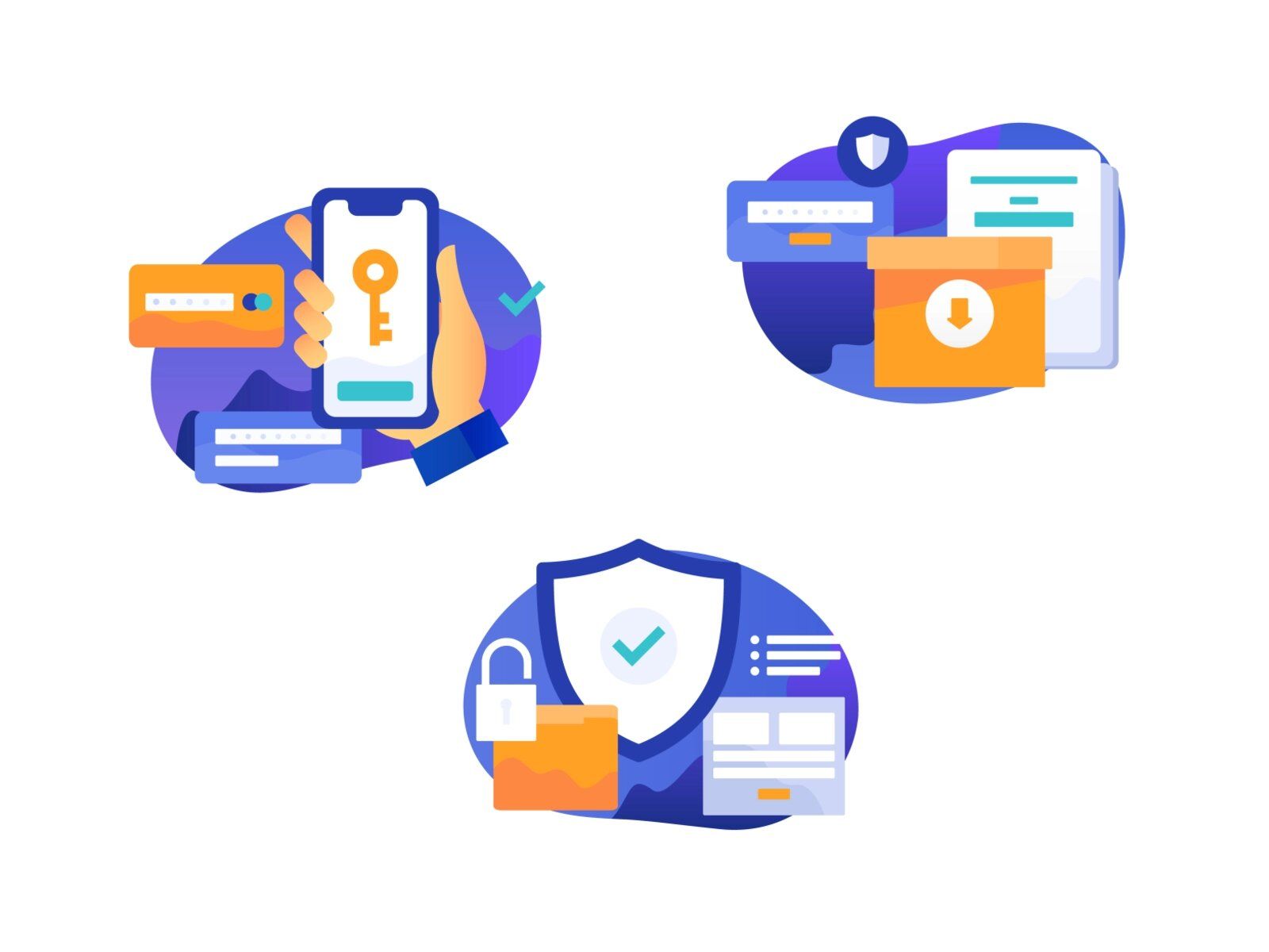An accounting software should have a well-functioning testing system for security control, and with custom software, there are more option (*image by [Daria Zariankina](https://dribbble.com/Daria_Zariankina){ rel="nofollow" target="_blank" .default-md}*)