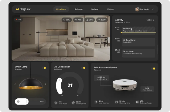 Example of the smart home software