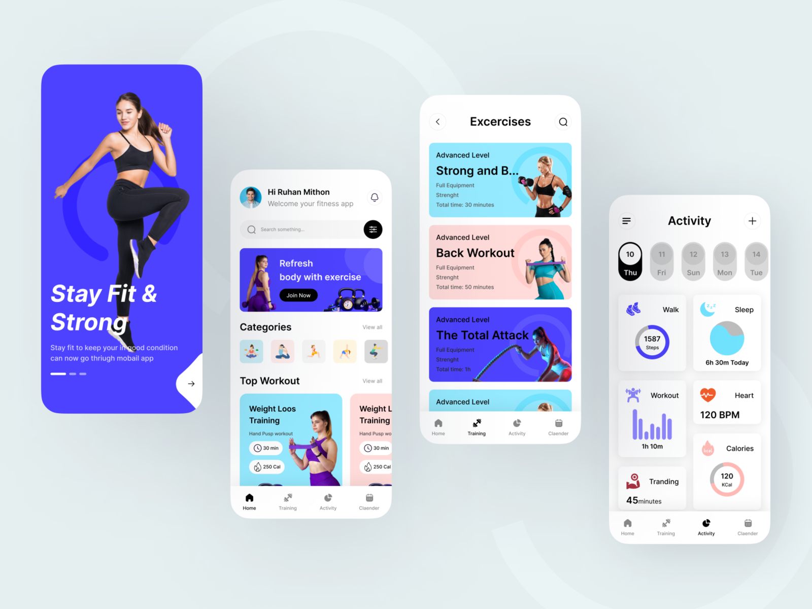 The fitness app updates improve the fitness app's performance