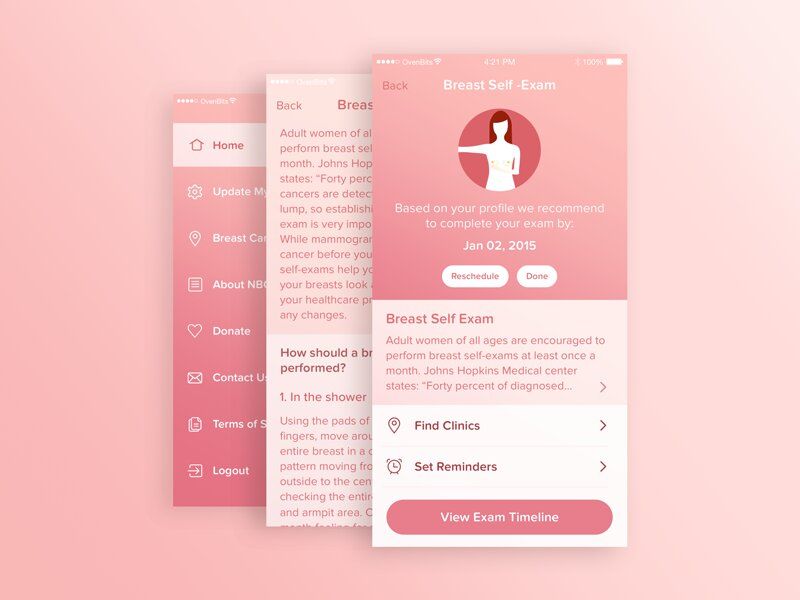 An app for women to have better control of their health (*image by [Maria Clara Irisarri](https://dribbble.com/mclara){ rel="nofollow" target="_blank" .default-md}*)